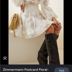 Zimmermann Applique White Skirt Size 0